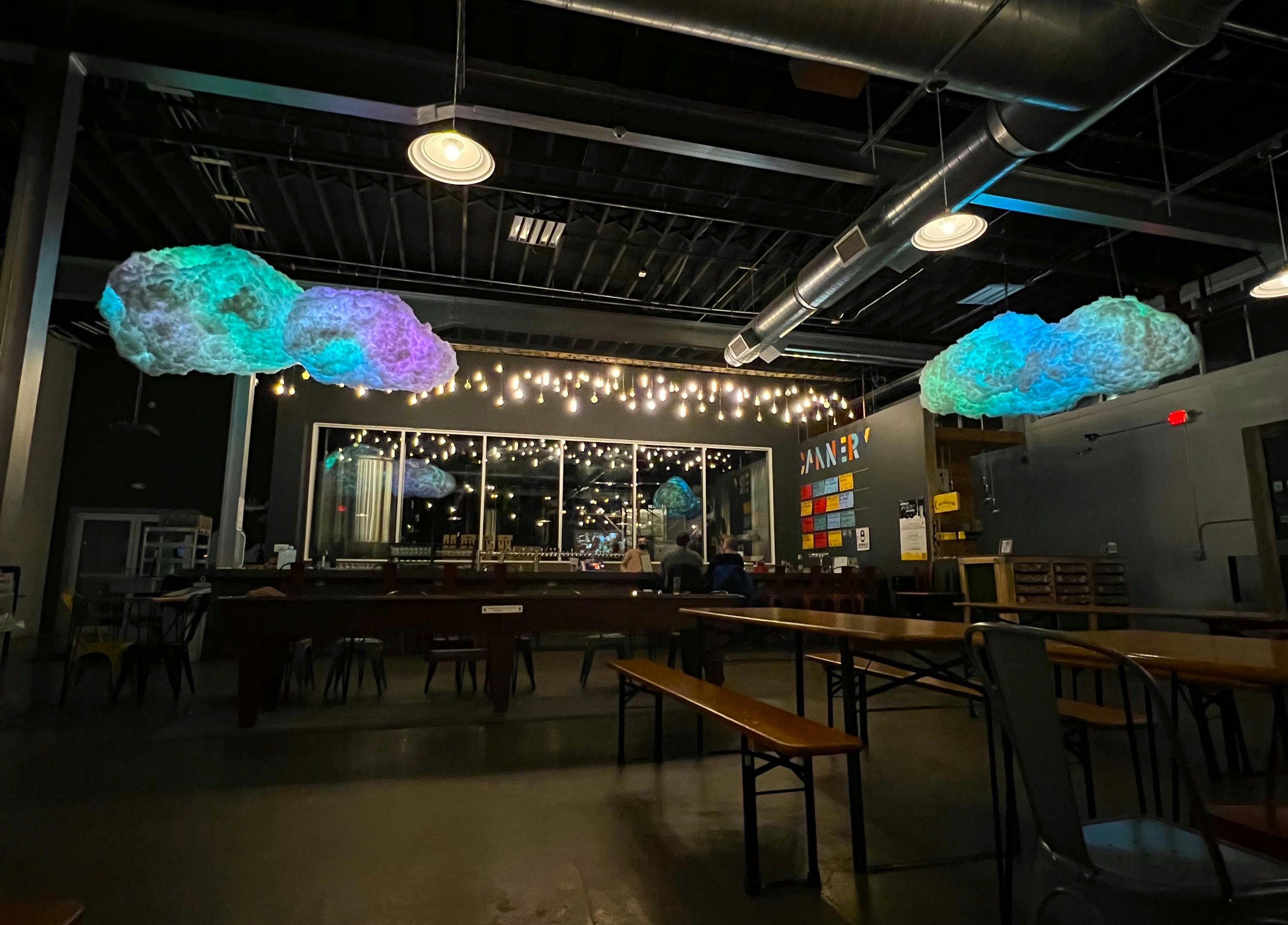 Final cloud placement in Aeronaut Brewery
