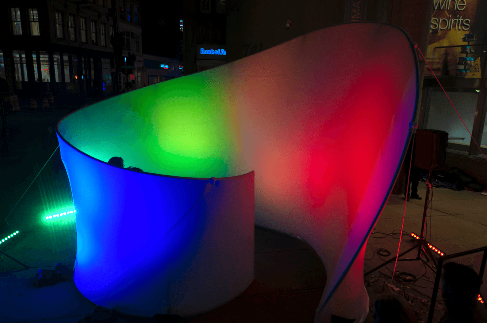 View from above structure