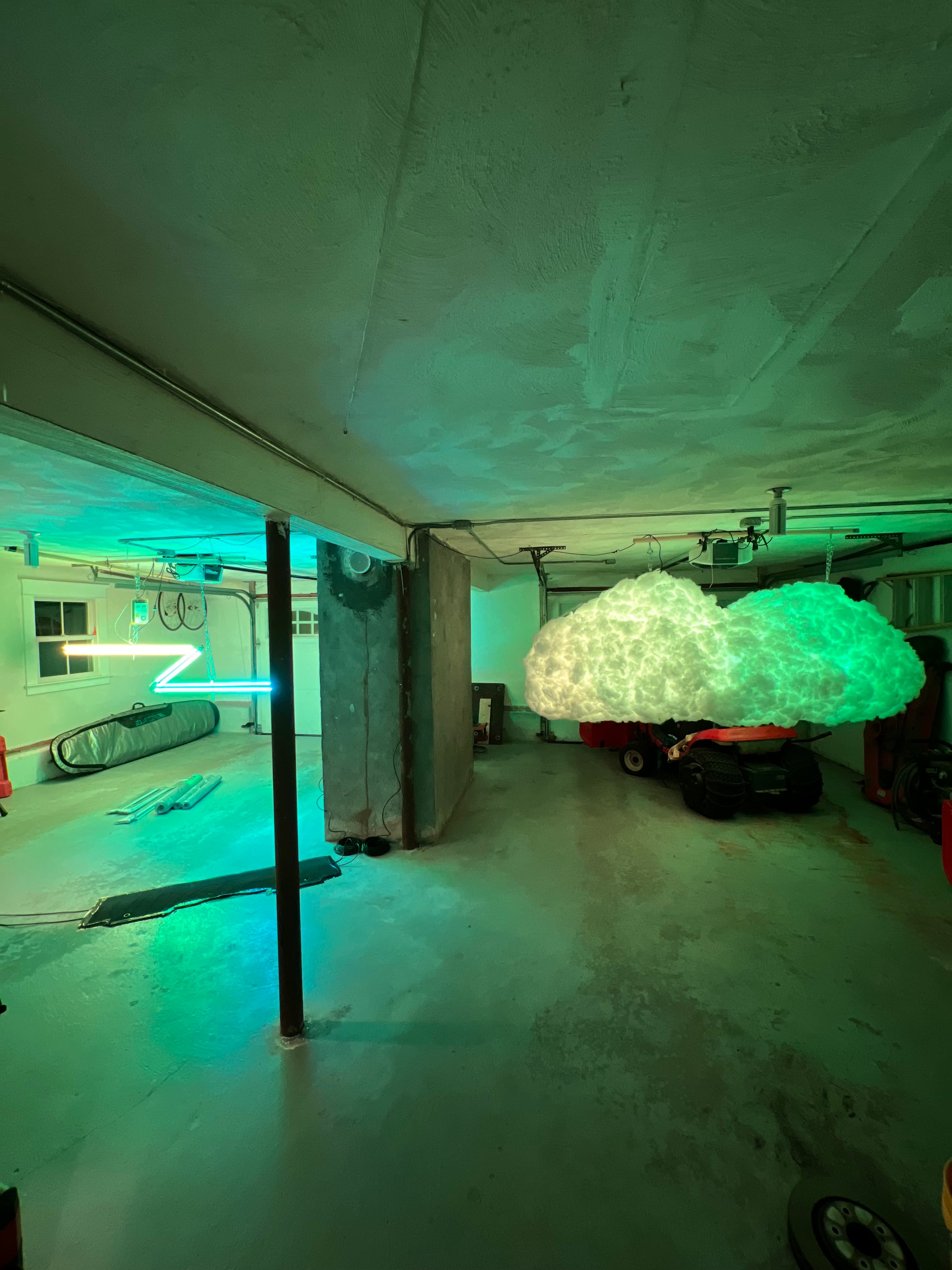 Workshop setup with two clouds